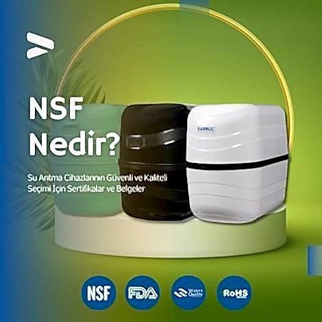 Sertifika NSF, FDA, RoHS, SGS  Karbul Su Arıtma